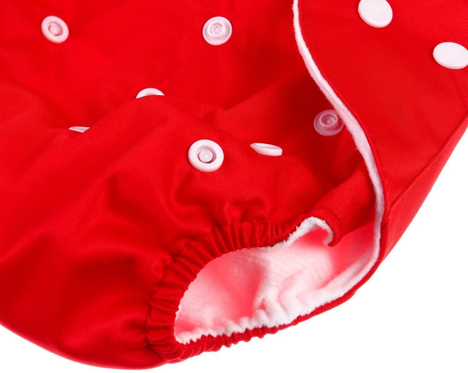 Многоразовый подгузник, цвет красный