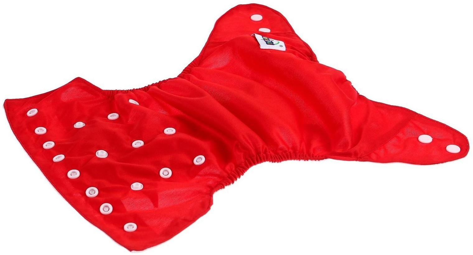 Многоразовый подгузник, цвет красный