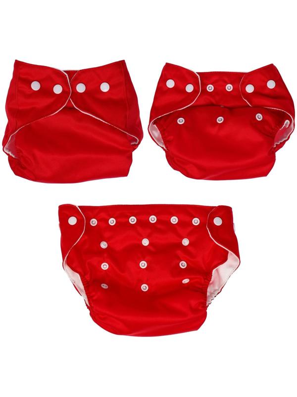 Многоразовый подгузник, цвет красный