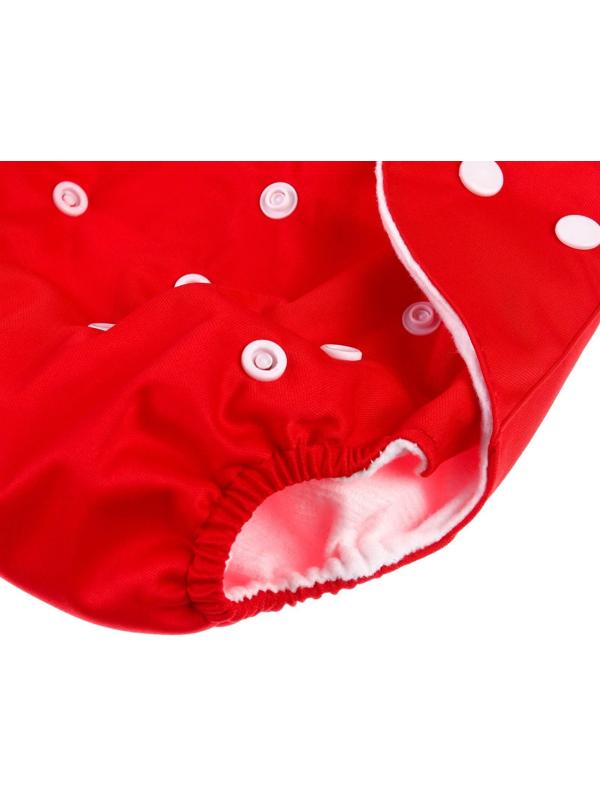 Многоразовый подгузник, цвет красный