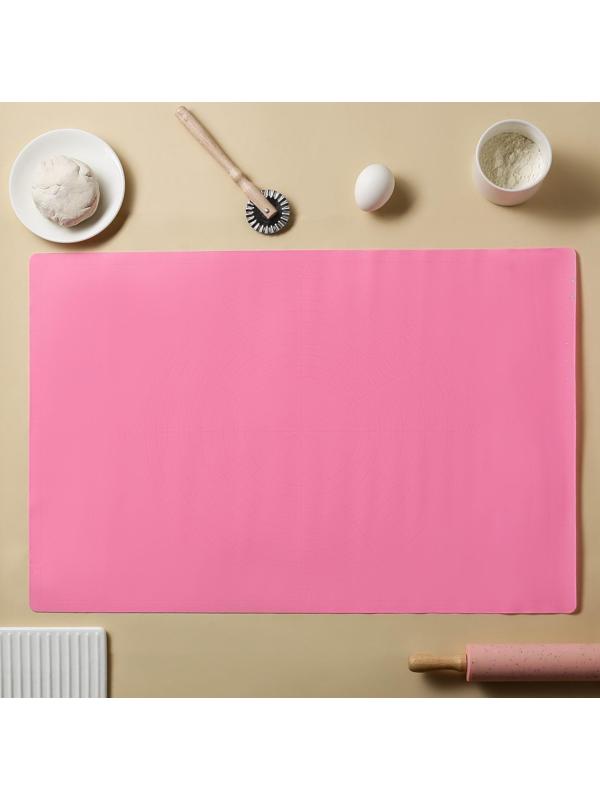 Коврик с разлиновкой силиконовый Доляна «Буссен», 61,5×41,5 см, цвет МИКС