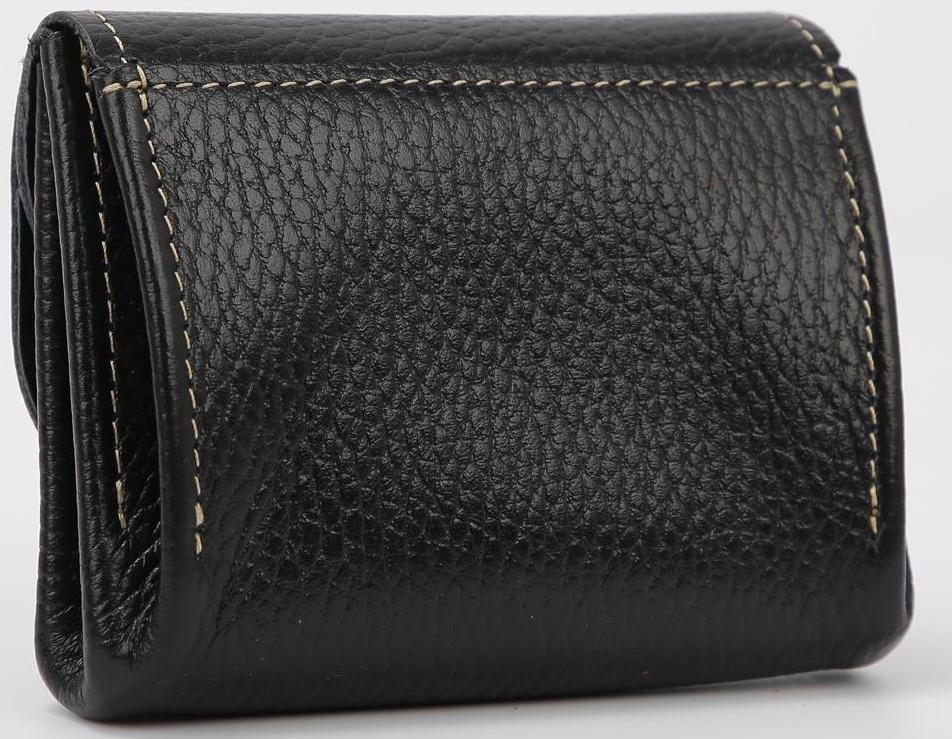 Монетница на кнопке, цвет чёрный