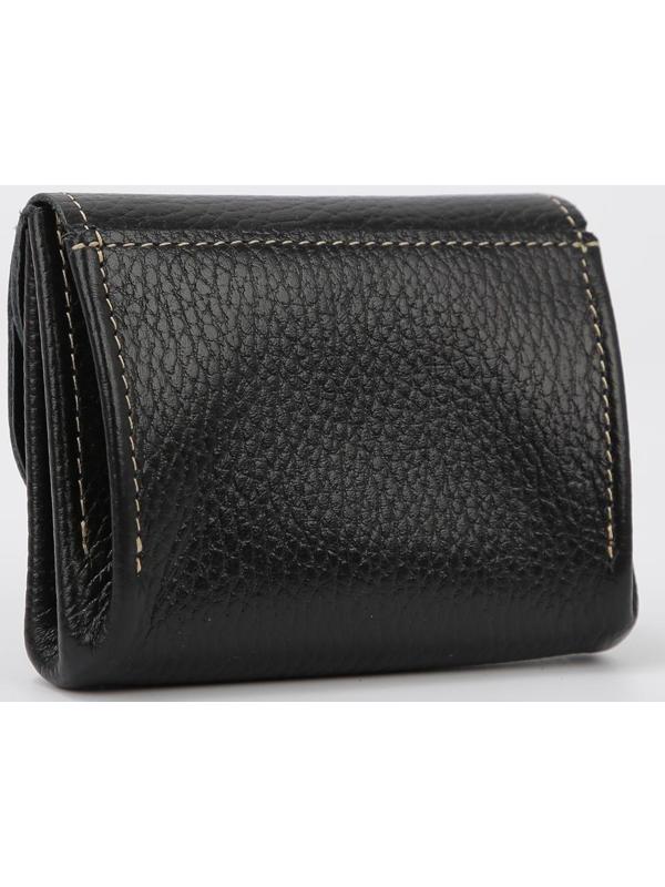 Монетница на кнопке, цвет чёрный