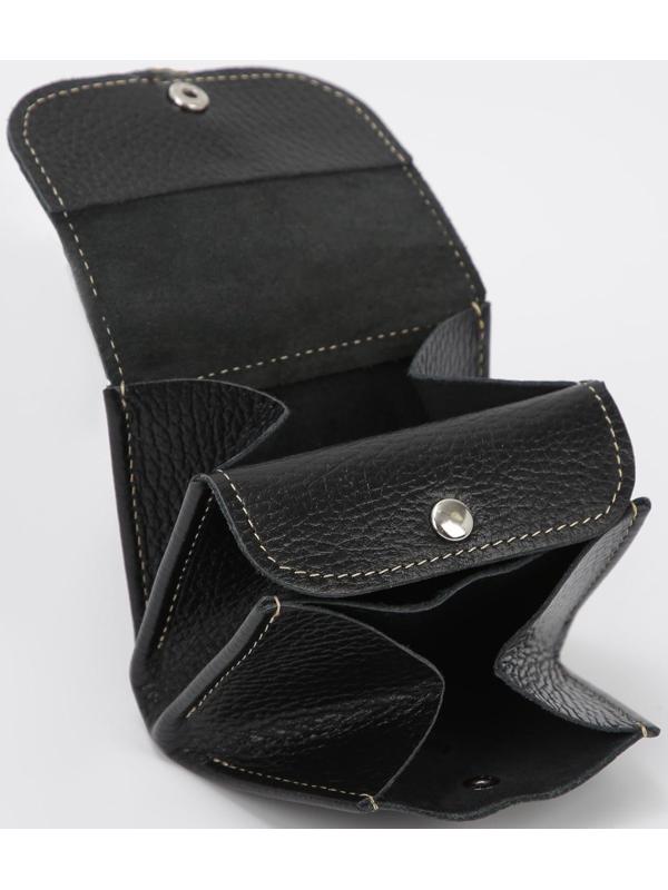 Монетница на кнопке, цвет чёрный