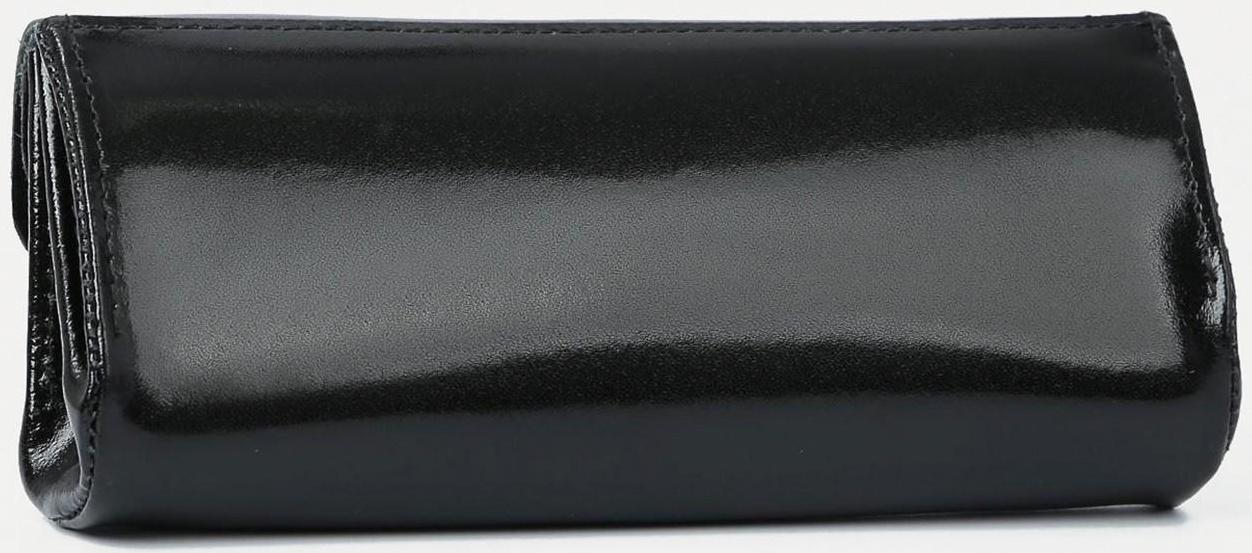 Кошелёк на кнопке, цвет чёрный