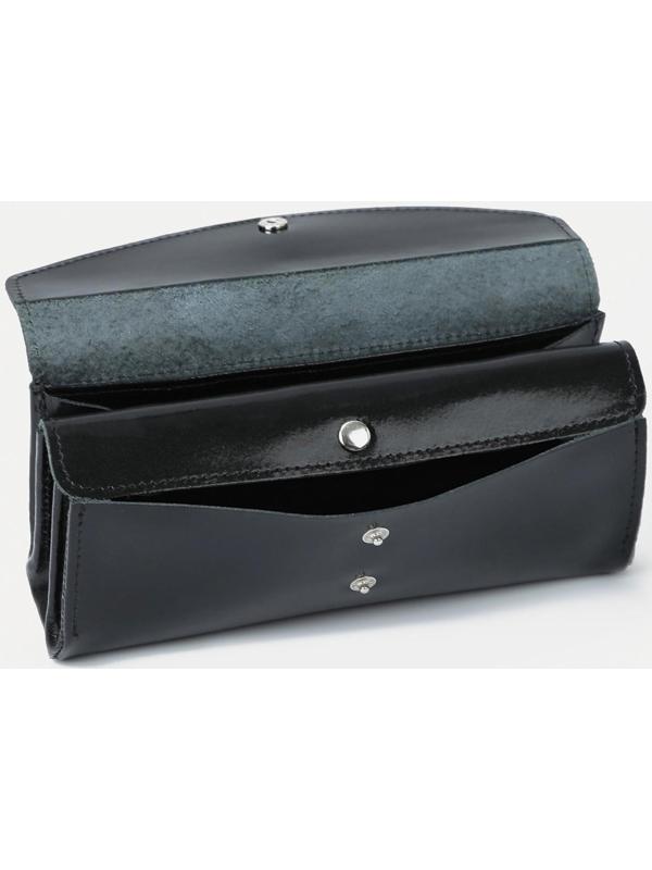 Кошелёк на кнопке, цвет чёрный