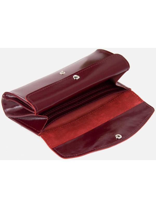 Кошелёк на кнопке, цвет бордовый