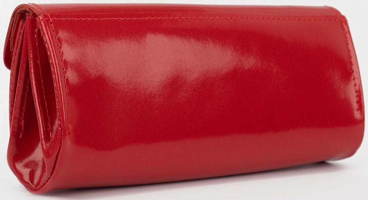 Кошелёк на кнопке, цвет красный