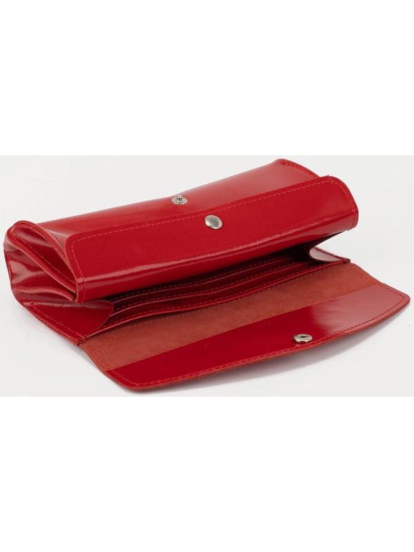 Кошелёк на кнопке, цвет красный