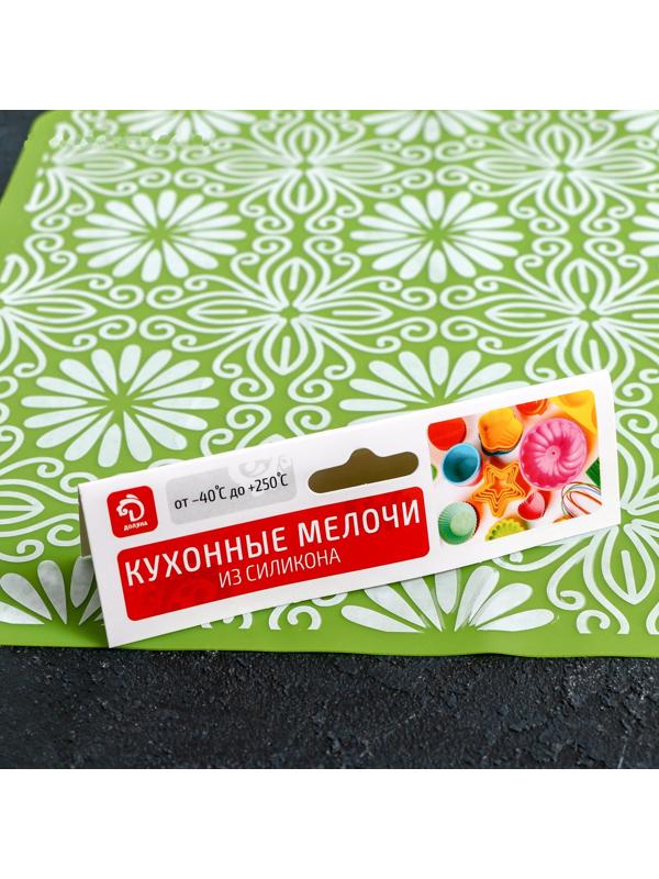 Коврик «Инди», 37×27 см, цвет зелёный