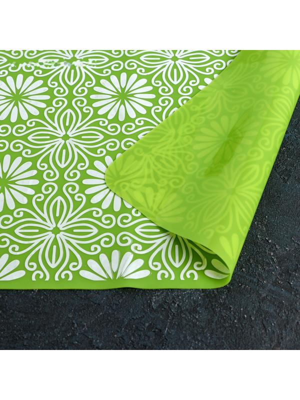 Коврик «Инди», 37×27 см, цвет зелёный
