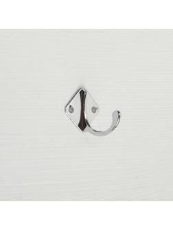 Крючок мебельный KM1001CP, однорожковый, цвет хром