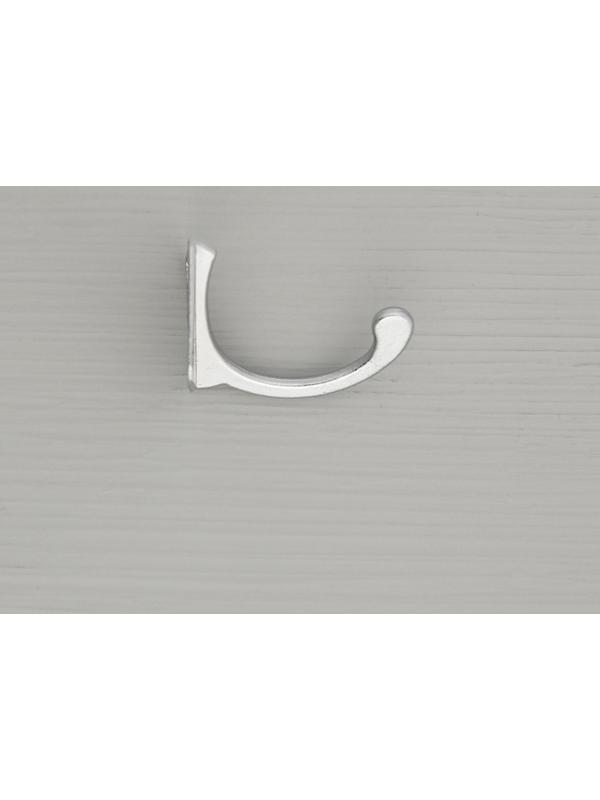 Крючок мебельный KM1001CP, однорожковый, цвет хром