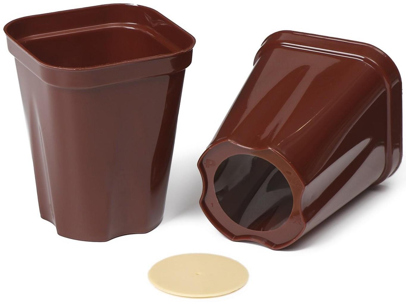 Набор для рассады: стаканы по 250 мл (6 шт.), контейнер 24 × 16 см, МИКС