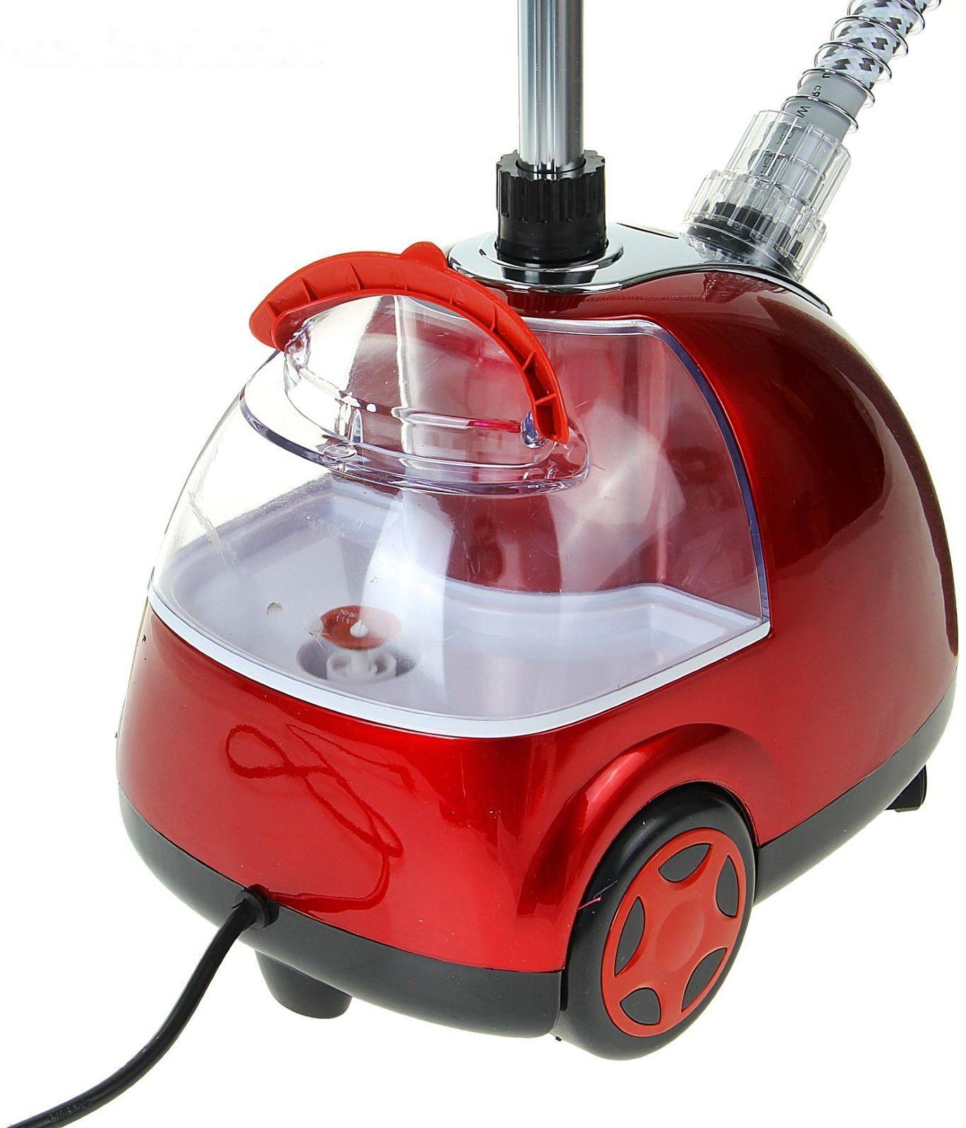 Отпариватель Galaxy GL 6204, напольный, 1700 Вт, 1500 мл, 40 г/мин, до 98°C, красный