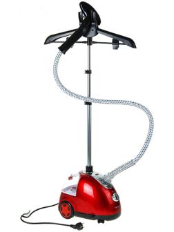 Отпариватель Galaxy GL 6204, напольный, 1700 Вт, 1500 мл, 40 г/мин, до 98°C, красный