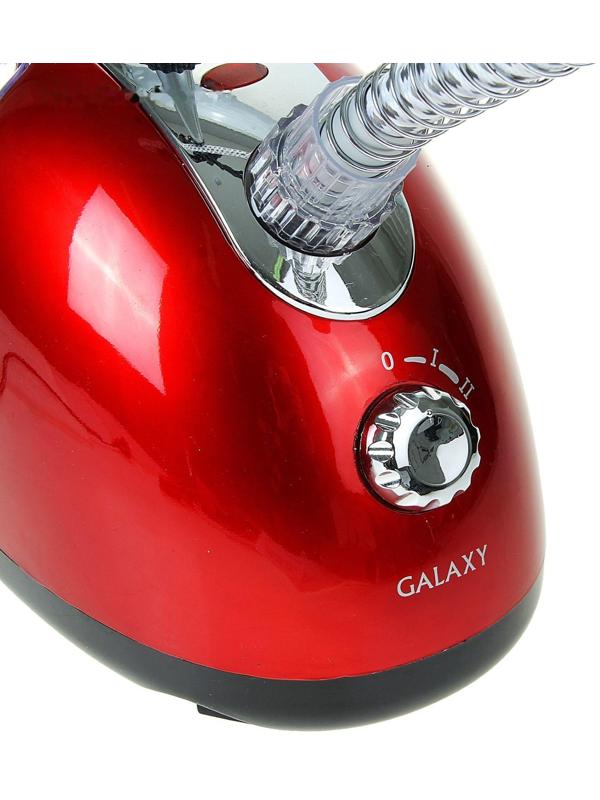 Отпариватель Galaxy GL 6204, напольный, 1700 Вт, 1500 мл, 40 г/мин, до 98°C, красный