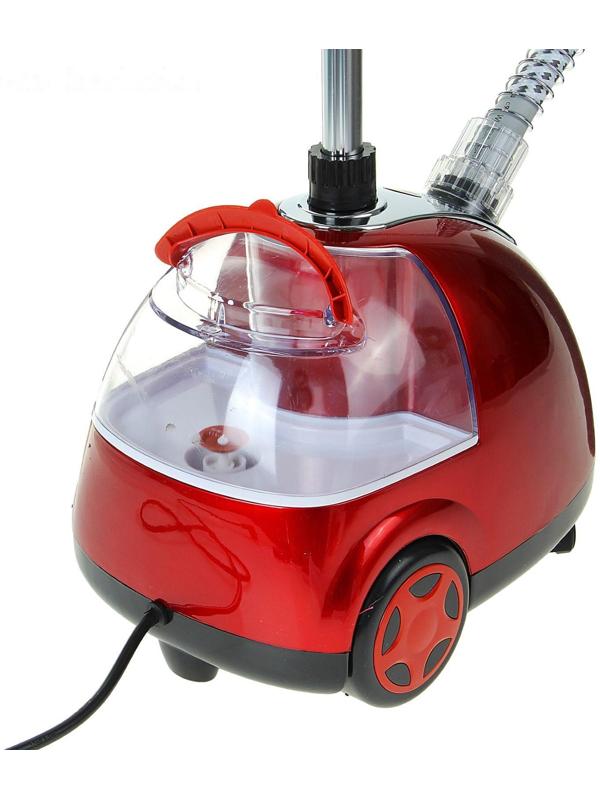 Отпариватель Galaxy GL 6204, напольный, 1700 Вт, 1500 мл, 40 г/мин, до 98°C, красный