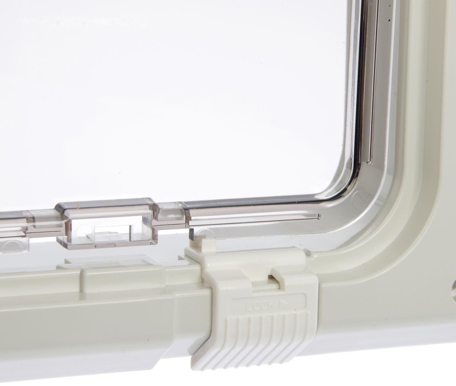 Дверца для кошек «БАРСИК», проём 145*145 мм, толщина двери 36-42 мм, белёный дуб