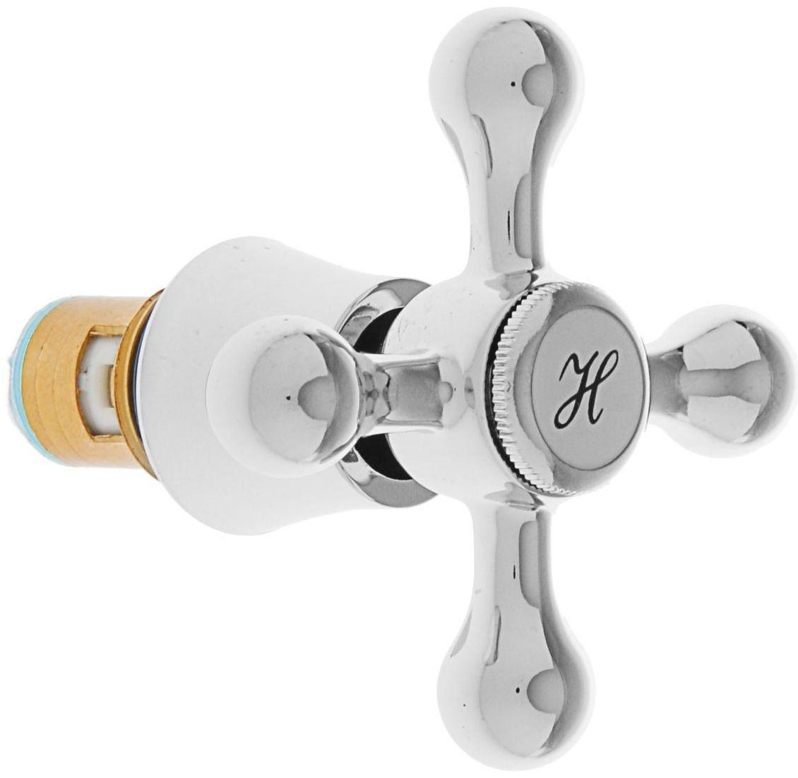 Маховик Accoona AH76, с кранбуксой, хром