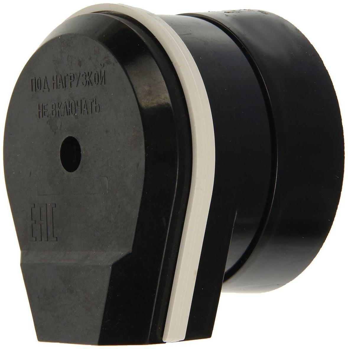 Разъем для плиты Smartbuy РШ-ВШ, 2P+PE, ОУ, 32 А, 250 В, карболит, черный