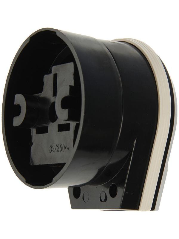 Разъем для плиты Smartbuy РШ-ВШ, 2P+PE, ОУ, 32 А, 250 В, карболит, черный