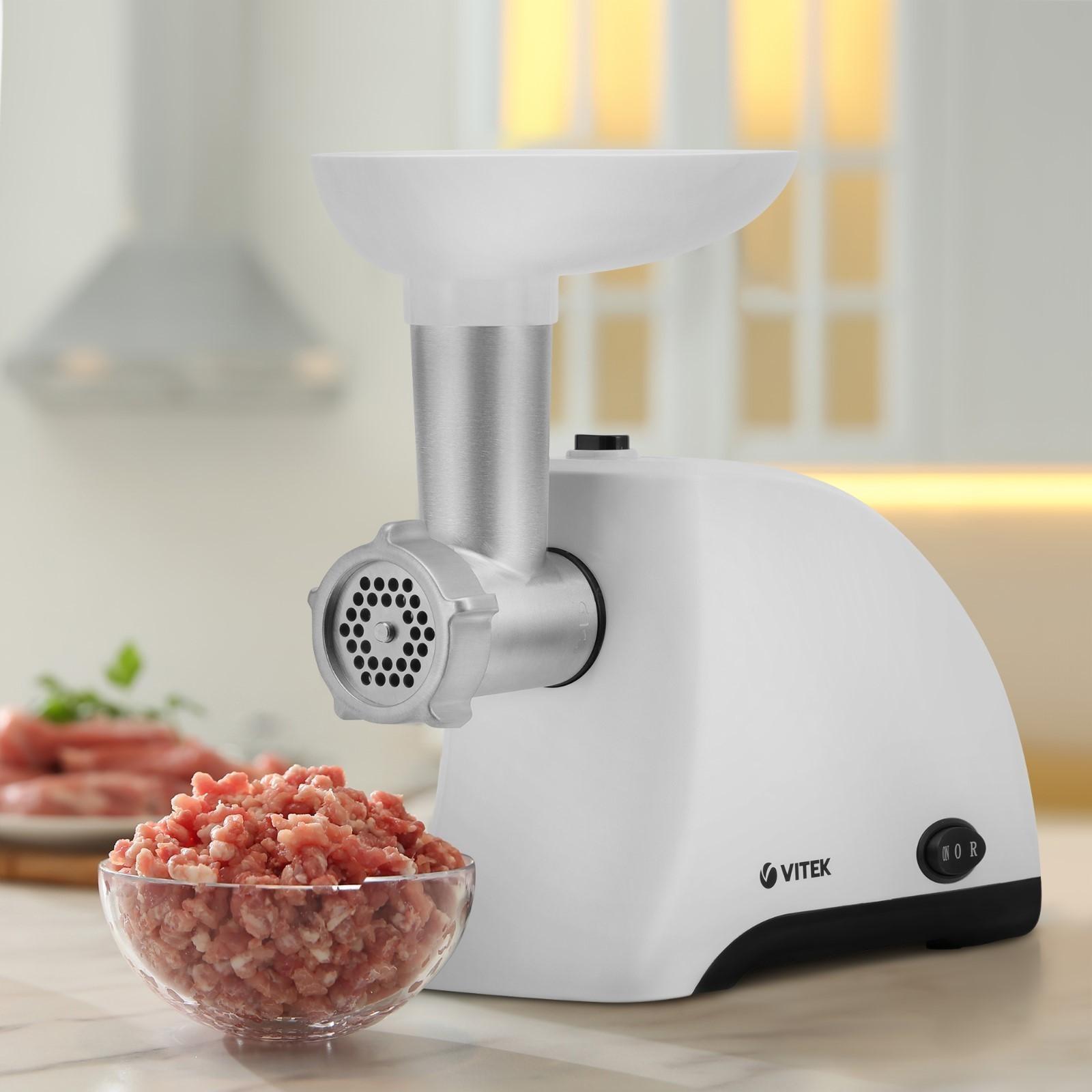 Мясорубка Vitek VT-3611 W, 2000 Вт, перерабатывает 1.5 кг/мин