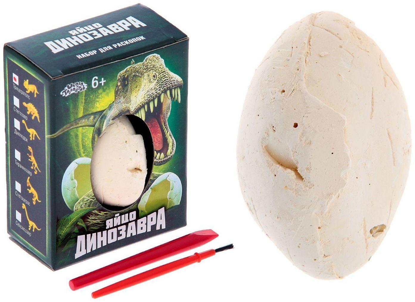 Набор археолога «Трицератопс», серия «Окаменелое яйцо динозавра»
