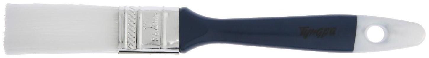 Кисть плоская ТУНДРА, искусственная щетина, пластиковая рукоятка, 1