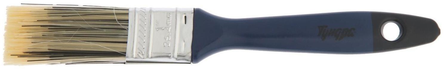 Кисть плоская ТУНДРА, искусственная щетина, пластиковая рукоятка, 1