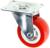 Колесо мебельное, d=50 мм, без тормоза, красное