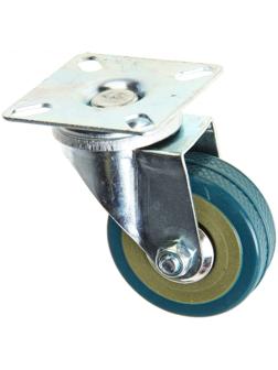 Колесо мебельное, d=50 мм, без тормоза, серое