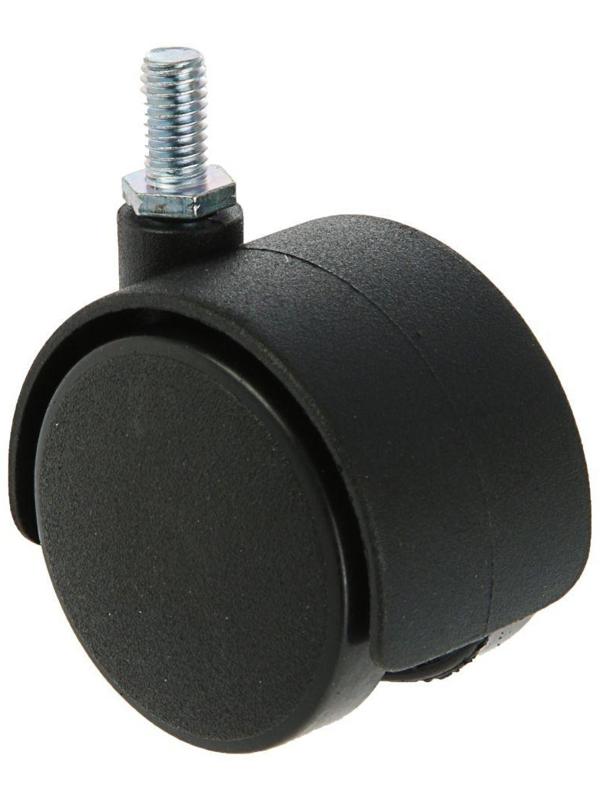 Колесо мебельное, d=50 мм, с штифтом M8x15 мм, без тормоза