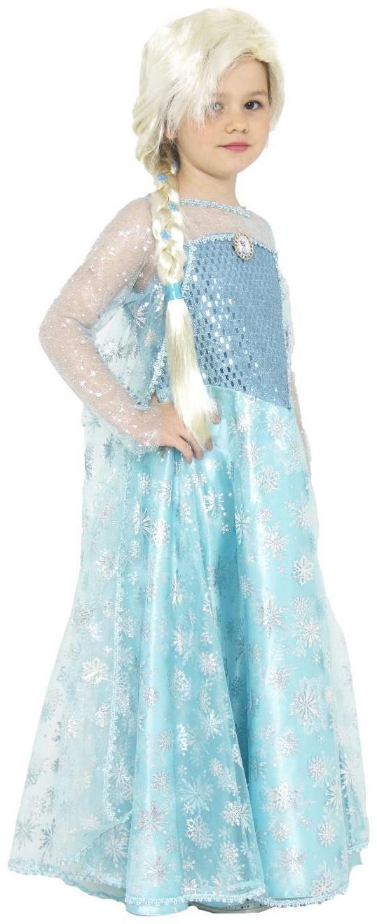 Карнавальный костюм «Эльза», текстиль, размер 32, рост 122 см