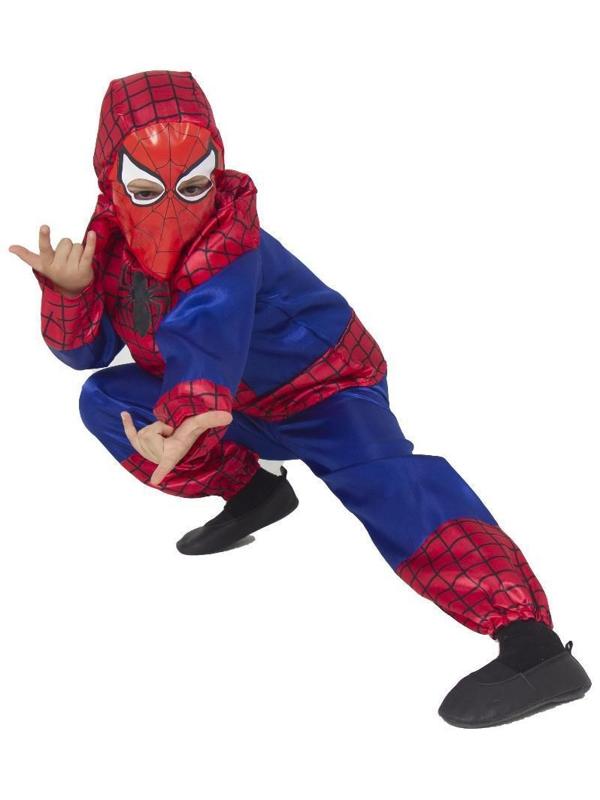 Карнавальный костюм «Человек-паук», текстиль, размер 28, рост 110 см