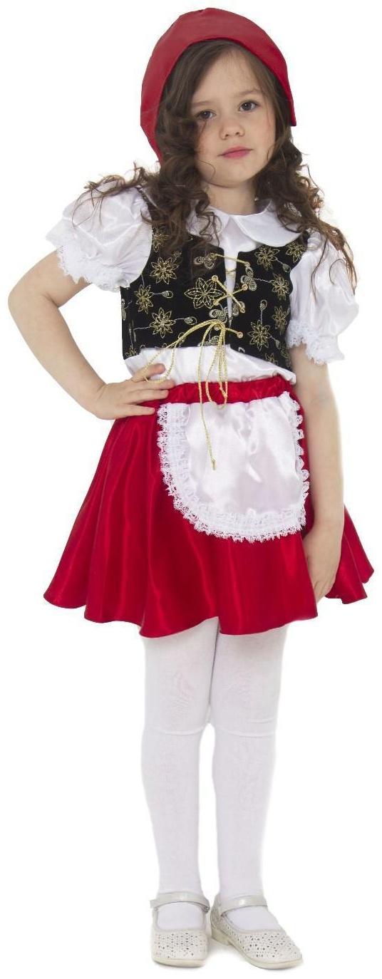 Карнавальный костюм «Красная Шапочка», текстиль, размер 30, рост 116 см