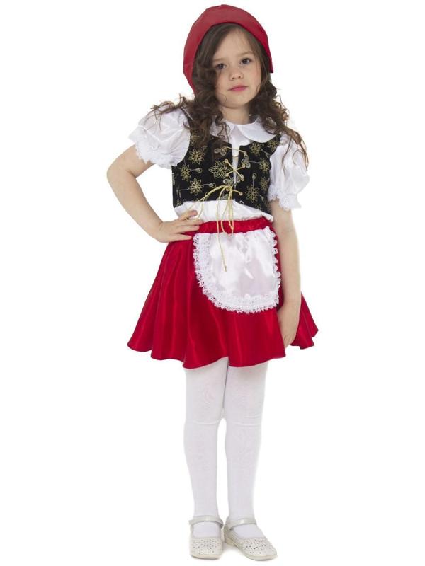 Карнавальный костюм «Красная Шапочка», текстиль, размер 30, рост 116 см