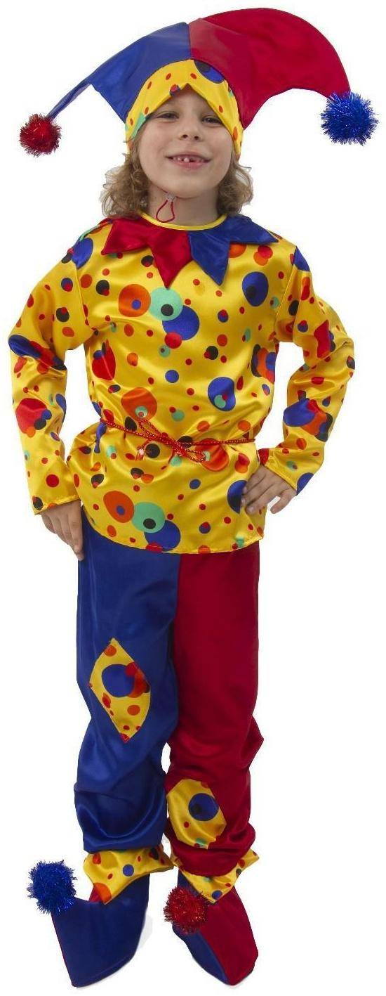 Карнавальный костюм «Петрушка», текстиль, р. 30, рост 116 см