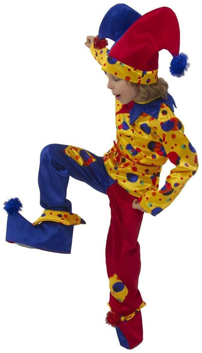 Карнавальный костюм «Петрушка», текстиль, р. 34, рост 134 см