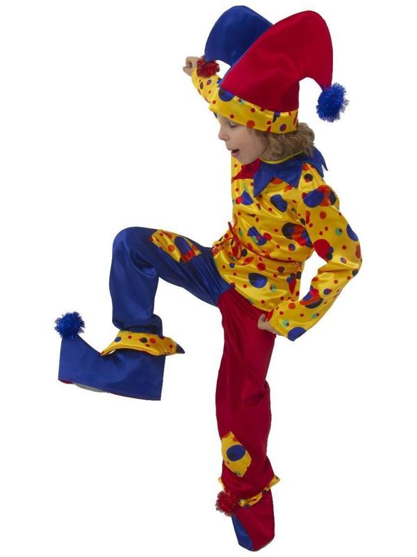 Карнавальный костюм «Петрушка», текстиль, р. 32, рост 122 см