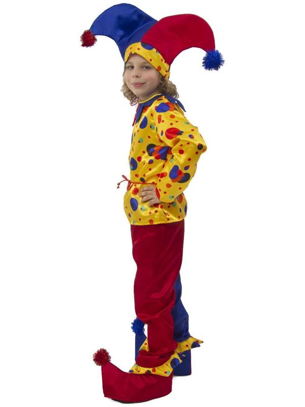 Карнавальный костюм «Петрушка», текстиль, р. 32, рост 122 см