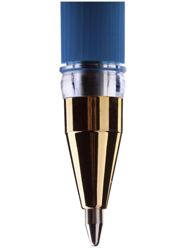 Ручка шариковая MunHwa MC Gold, резиновый грип, чернила синие, узел 1.0 мм