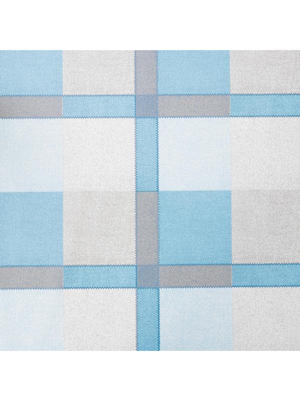 Клеёнка столовая на нетканой основе «Клетка голубая», рулон 25 метров, ширина 130 см