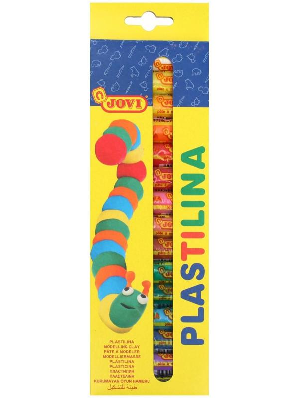 Пластилин на растительной основе 15 цветов 225 г, JOVI, картон, европодвес, ДЛЯ МАЛЫШЕЙ
