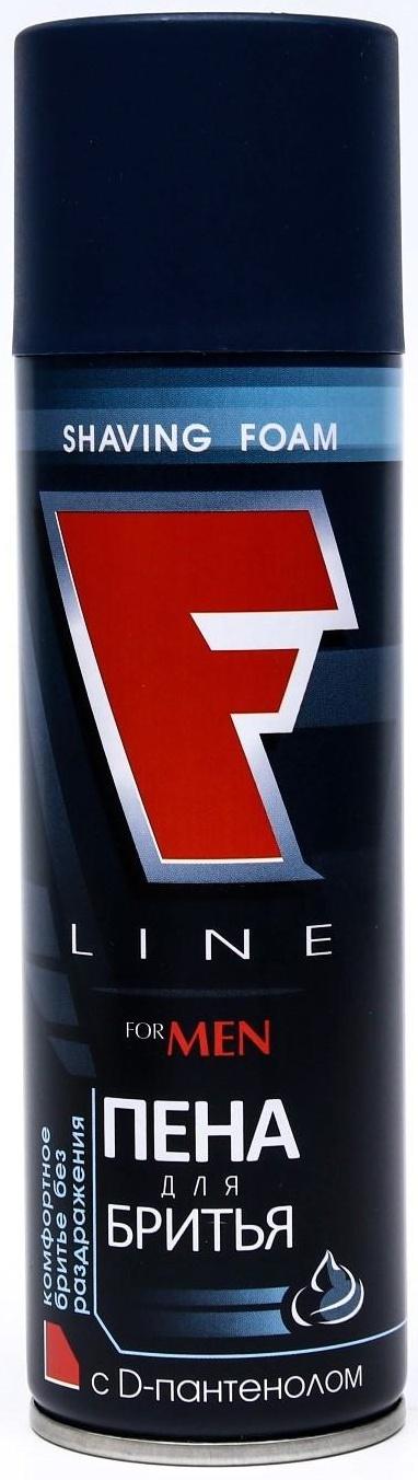 Пена для бритья Vizit с D-Пантенолом F Line, синий, 225 мл