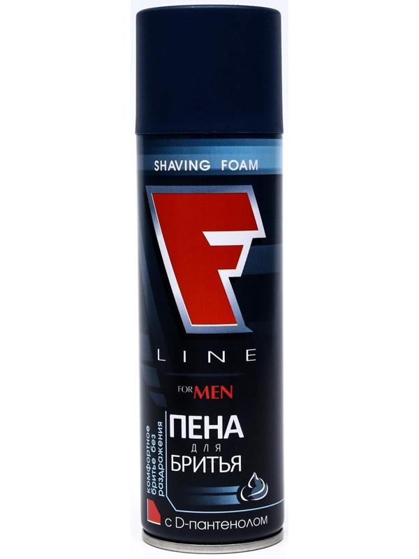 Пена для бритья Vizit с D-Пантенолом F Line, синий, 225 мл