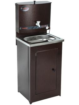 Умывальник TUNDRA, с ЭВН, нержавеющая мойка, 1250 Вт, 17 л, цвет медь