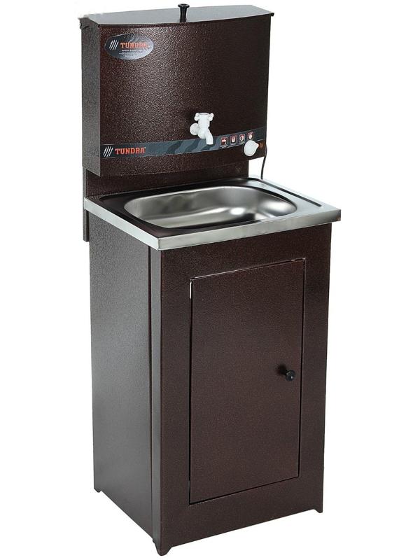Умывальник TUNDRA, с ЭВН, нержавеющая мойка, 1250 Вт, 17 л, цвет медь