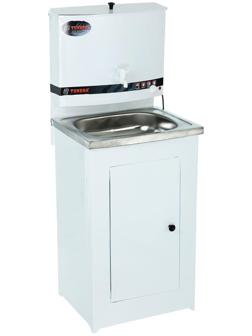 Умывальник TUNDRA, с ЭВН, нержавеющая мойка, 1250 Вт, 17 л, белый