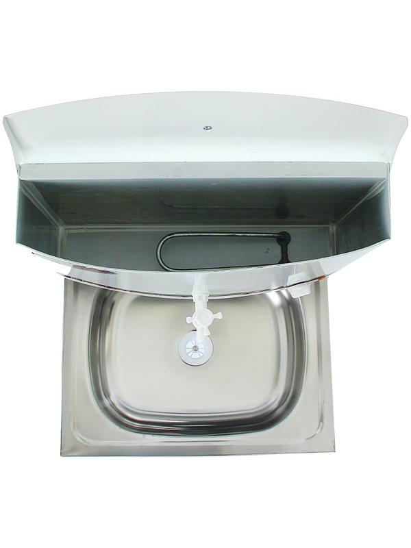 Умывальник TUNDRA, с ЭВН, нержавеющая мойка, 1250 Вт, 17 л, ЛДСП, белый